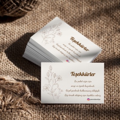 Teşekkür Kartı 002